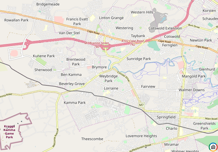 Map location of Weybridge Park